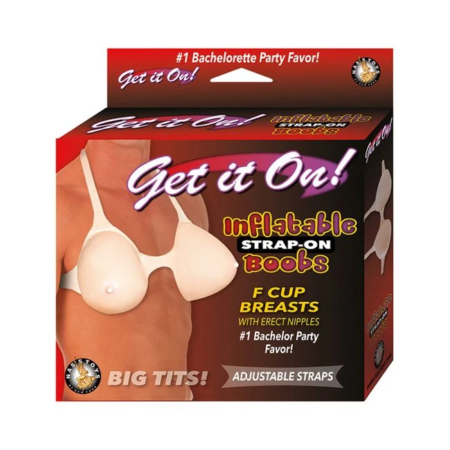 Get It on Inflatable Strap on Boobs Beige - Shape & Texture
