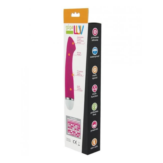 Gigaluv Bella's Curve G Spotter Pink Vibrator - Vibration Modes