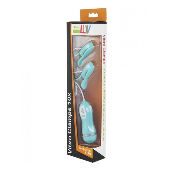 Gigaluv Vibro Clamps 10 Functions Tiffany Blue - Overview