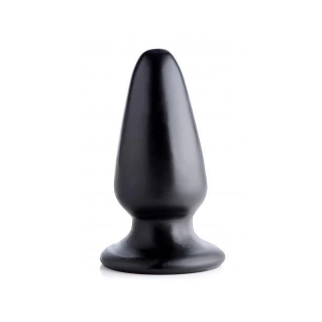 Gigantor Xxxl Tapered Butt Plug Black - Shape & Texture
