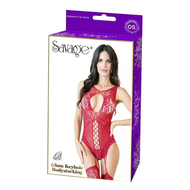 Glam Keyhole Bodystocking - Fabric & Feel