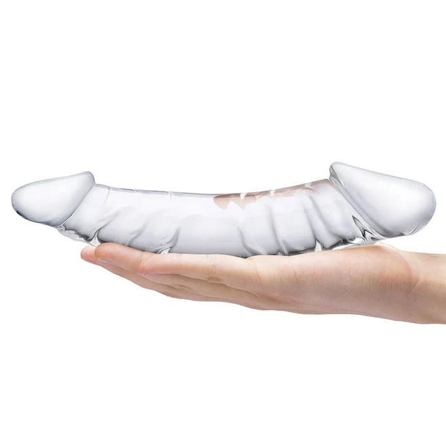 Glas 10.5 Girthy Realistic Glass Double Dong " - Material & Feel