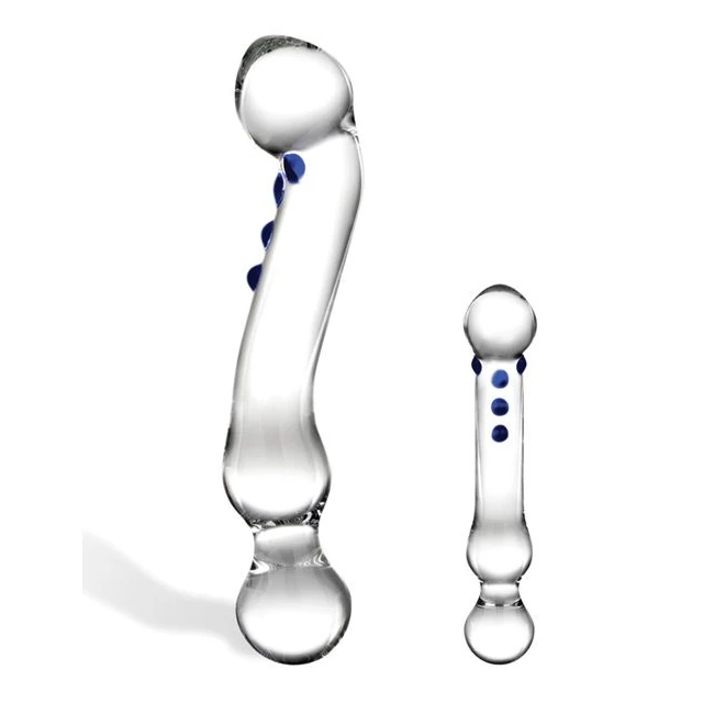 Glas 6 Curved G-spot Glass Dildo " - Overview