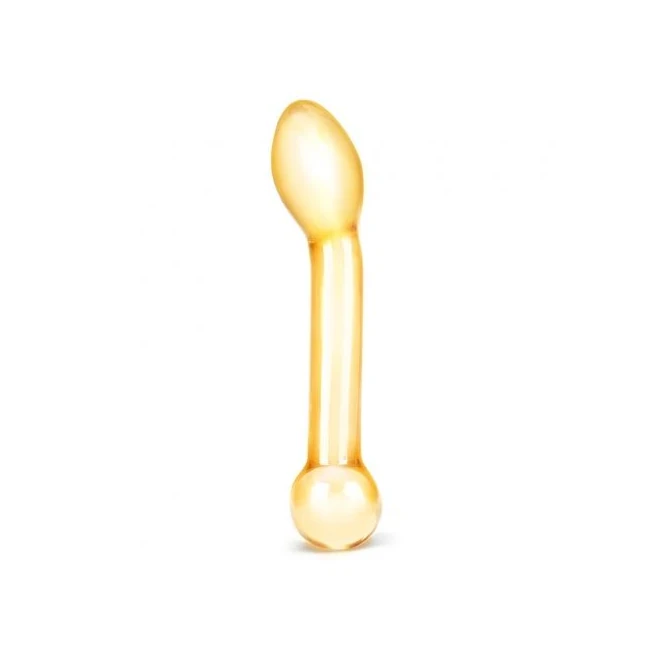Glas 7in Honey Dripper Anal Slider - Ergonomic Design and Material
