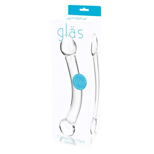 Glas Curved Glass G Spot Stimulator 7 " - Experience Deep, Pleasurable Stimulation with the Glas Curved Glass G-Spot Stimulator