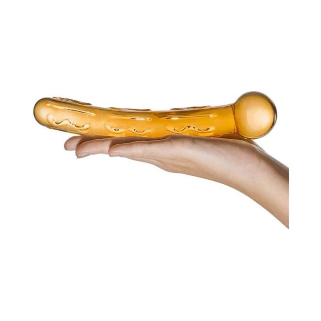 Glas Orange Tickler Glass Dildo - How It Feels