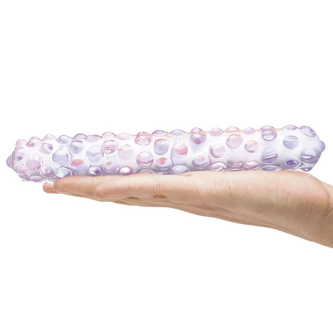 Glas Purple Rose Nubby Dildo - Material & Cleaning