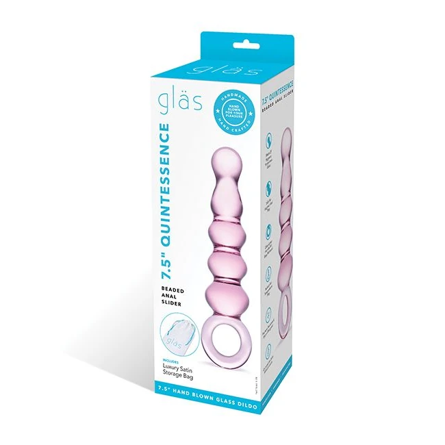 Glas Quintessence Beaded Anal Slider - Shape & Comfort