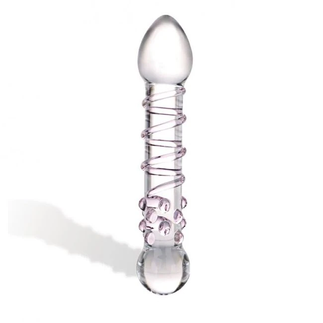 Glas Spiral Staircase Full Tip Dildo - Experience the Artistry of Glass with the Glas Spiral Staircase Full Tip Dildo