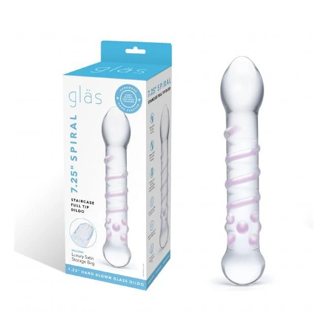 Glas Spiral Staircase Full Tip Dildo - How It Feels