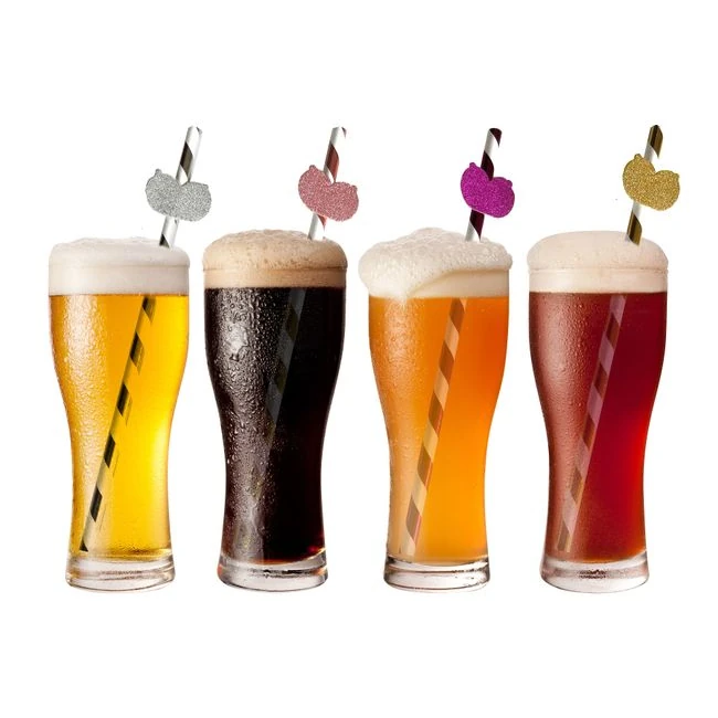 Glitterati Boobie Tall Party Straws - by Little Genie