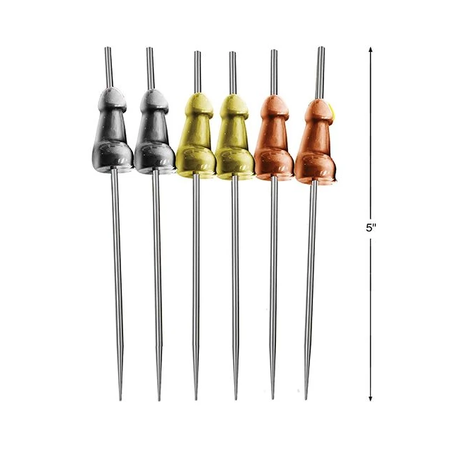 Glitterati Hors D'oeuvre Picks - Stainless Steel Picks Made for Repeated Use
