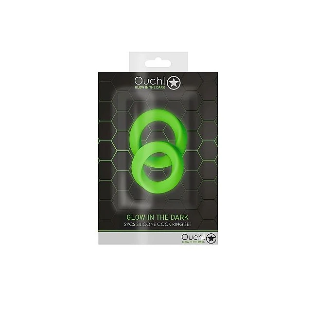 Glowcock Ring Set Glow in the Dark - Charge the Glow Before Dark Use