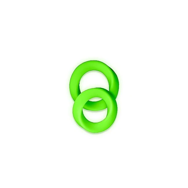 Glowcock Ring Set Glow in the Dark - Stretchy, Phthalate-Free Silicone