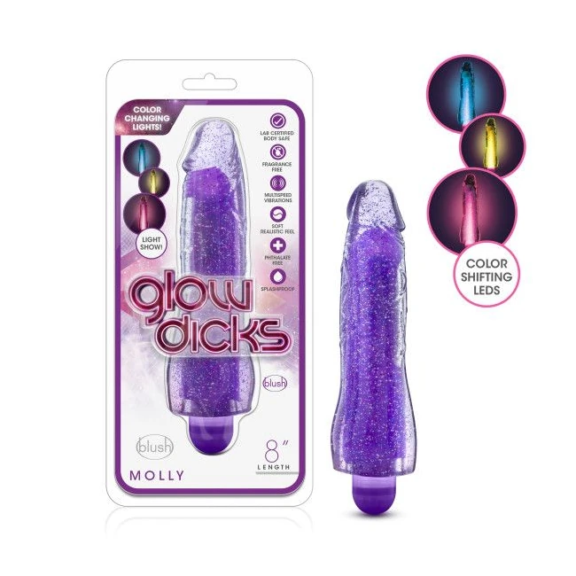 Glow Dicks Molly Glitter Vibrator - How It Feels