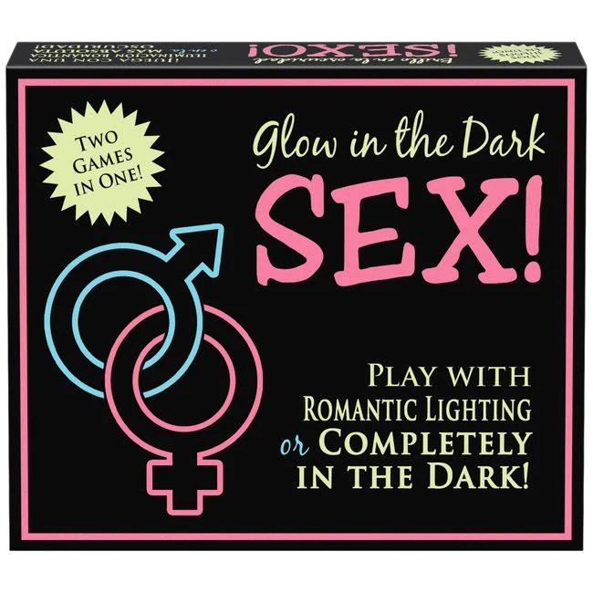Glow in the Dark Sex Couples Game - Two Games Played on One Board