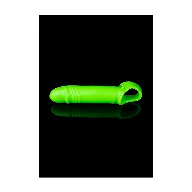Glow Smooth Stretchy Penis Sleeve Glow in the Dark - Glow Smooth Stretchy Penis Sleeve Glow in the Dark by SHOTS AMERICA