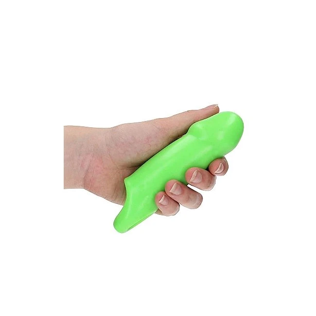 Glow Smooth Stretchy Penis Sleeve Glow in the Dark - Material Feel and Safety