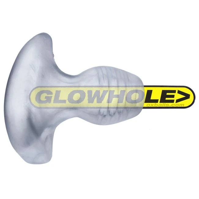 Glowhole-1 Buttplug W/ Led Insert Small Clear Frost - Shape & Comfort