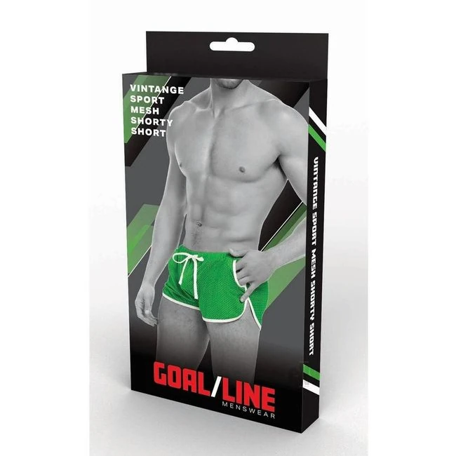 Goal Line Side Split Mesh Short Grn - Fabric & Feel