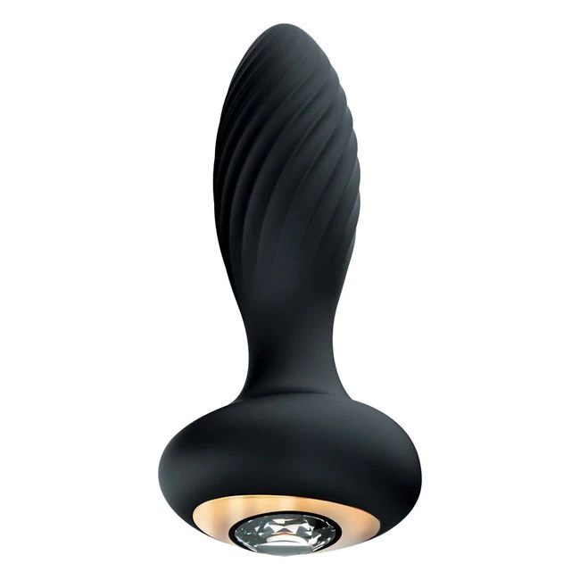 Goddess Diamond Vibrating Plug Black - Vibration Modes