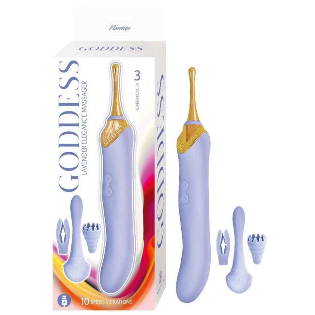 Goddess Elegance Massager - A Dual-Ended Silicone Massager for External and Prostate Play