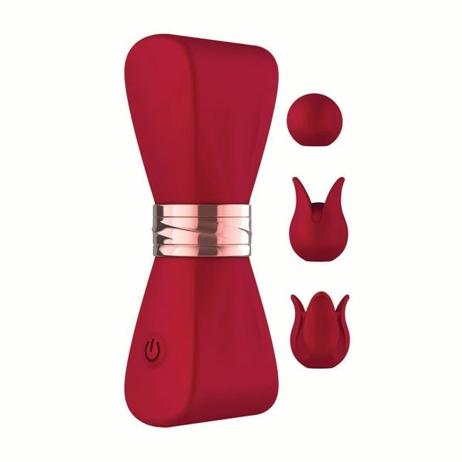 Gold Glam Tri Tip Vibe Red - Vibration Modes