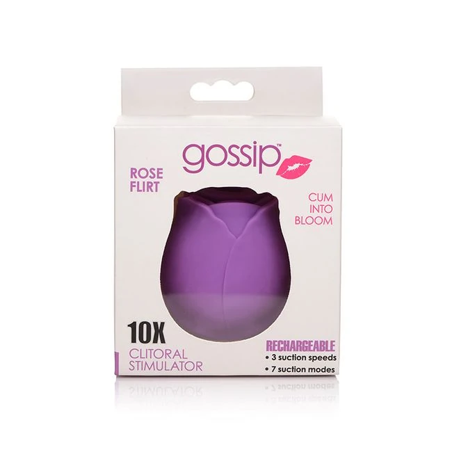 Gossip Rose 10x Silicone Clit Suction Stimulator - Experience the Gossip Rose 10X Silicone Clit Suction Stimulator