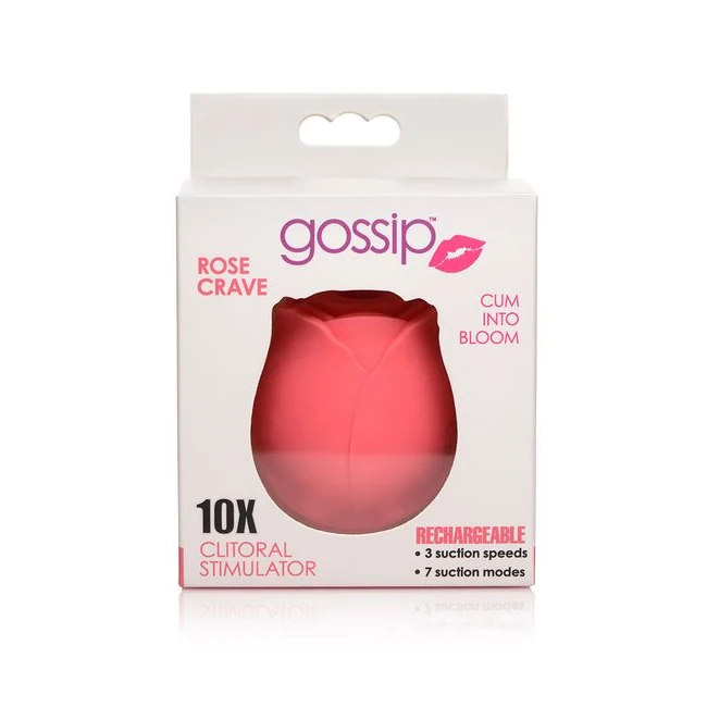 Gossip Rose 10x Suction Clit Stimulator Crave - Discover the Gossip Rose 10X Suction Clit Stimulator Crave