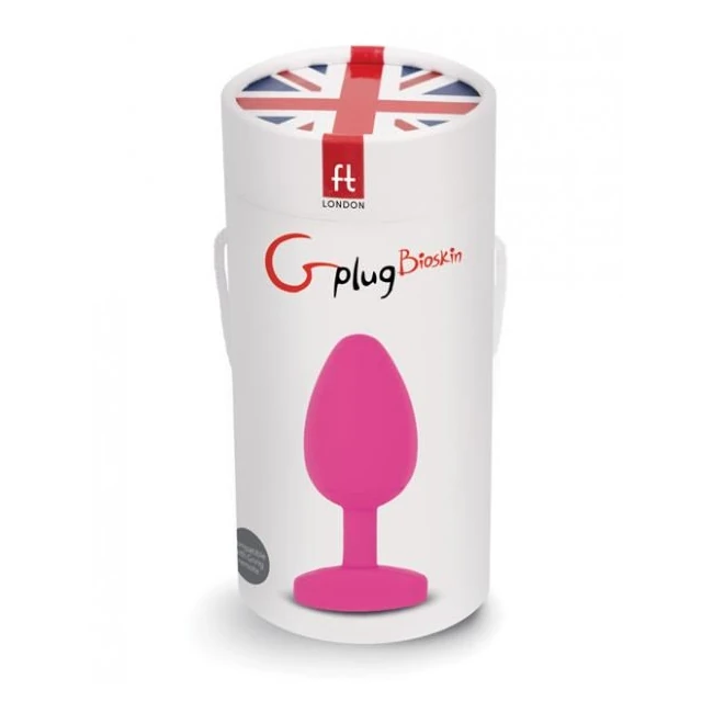 Gplug Bioskin Plug - Sweet Raspberry - Ergonomic Design for Extended Wear