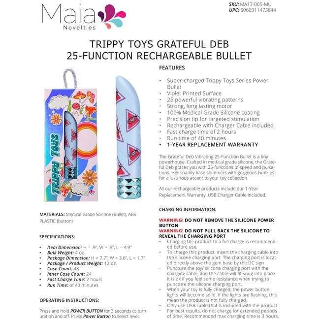 Grateful Deb Supercharged 25 Function Bullet - Power & Performance