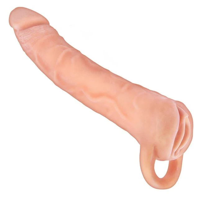 Great Extender 9 2 in 1 White Extender & Masturbator " - Introducing the Nasstoys Great Extender 2-In-1