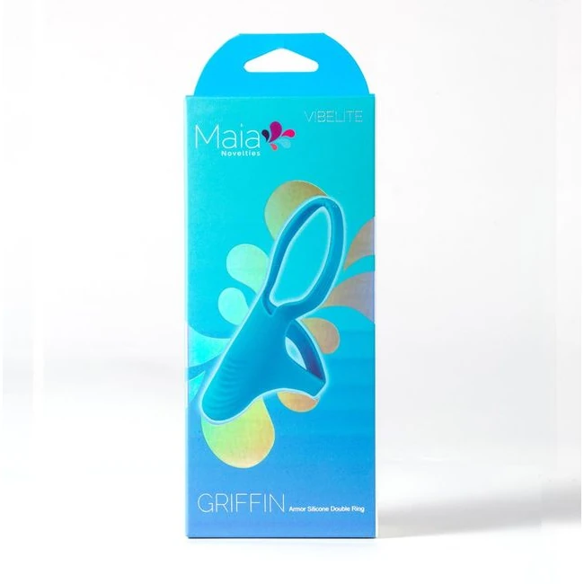 Griffin Silicone Dual Cock Ring - Waterproof for the Shower, Bath, and Beyond
