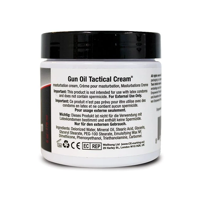 Gun Oil Tactical Cream 6oz Jar - Gun Oil Tactical Cream 6oz Jar