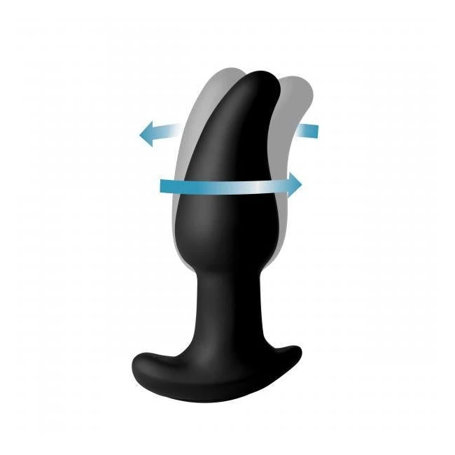 Gyro-m 10x Curved Rimming Plug with Remote Control - Material & Safety