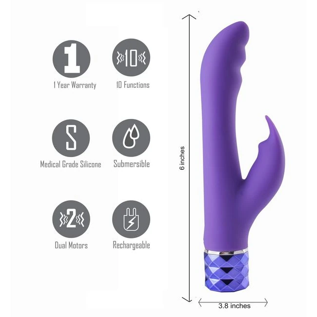 Hailey Silicone Rabbit Purple - Power & Performance