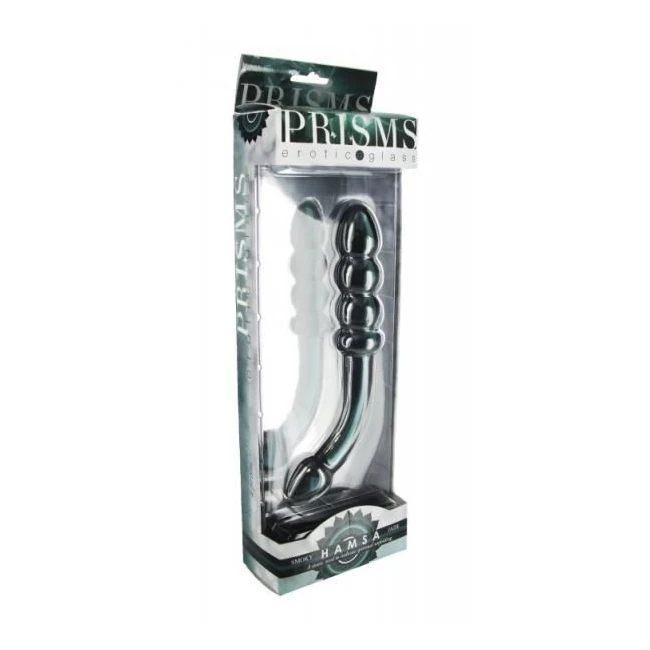 Hamsa Glass Double Ended Glass Wand - Vibration Modes