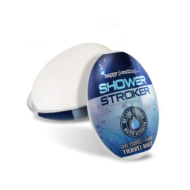 Happy Ending Self-lubricating Shower Stroker - Travel Mate - Internal Texture