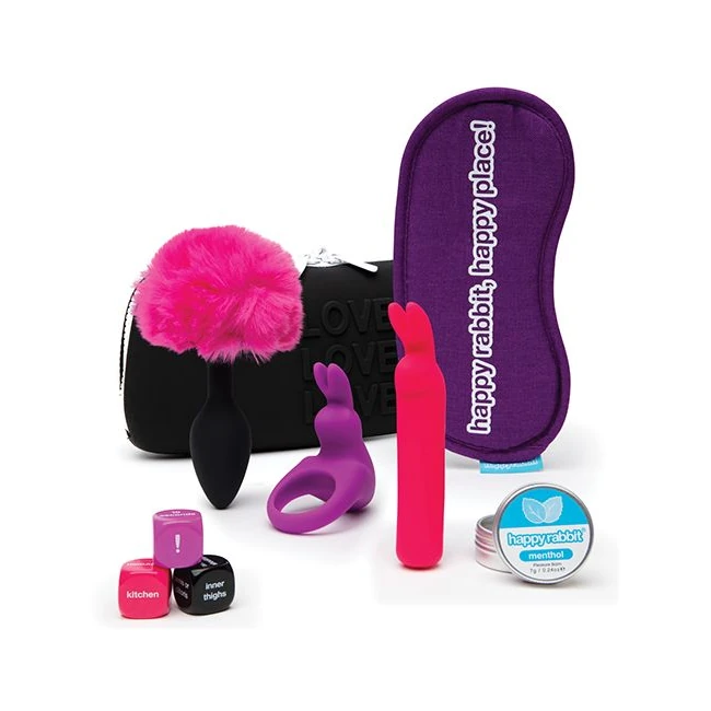 Happy Rabbit Couples Pleasure Kit 7pc - Experience the Ultimate Couples Pleasure with the Happy Rabbit 7pc Kit