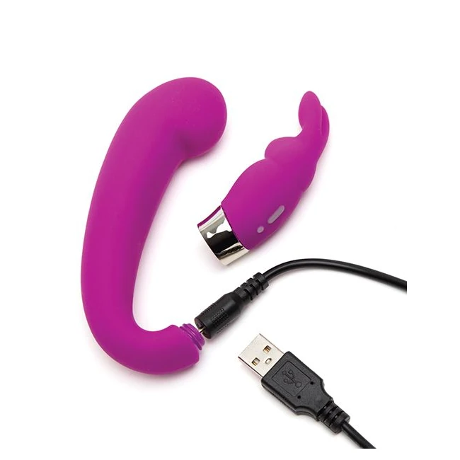 Happy Rabbit G-spot Clitoral Curve Vibrator Purple - Power & Performance