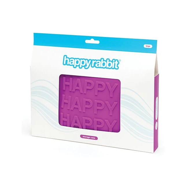 Happy Rabbit Happy Large Purple Silicone Zip Storage Bag - What Stands Out