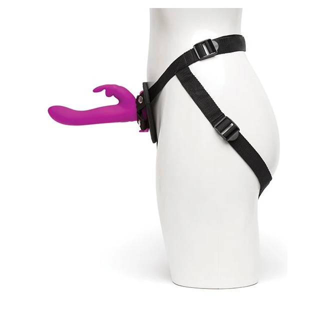Happy Rabbit Rechargeable Vibrating Strap on Harness Set - Overview