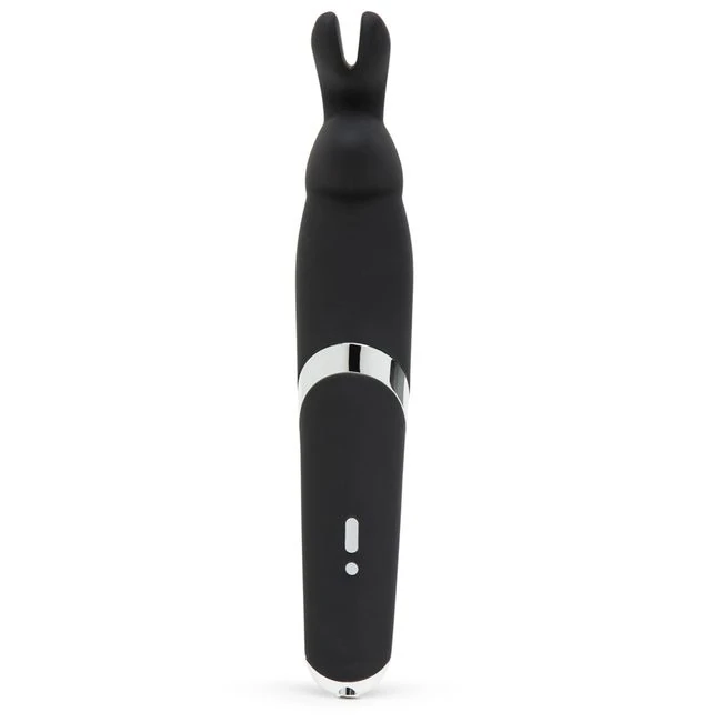 Happy Rabbit Rechargeable Wand Vibrator Black - Experience Luxurious External Stimulation