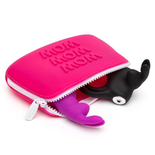 Happy Rabbit Wow Small Pink Silicone Zip Storage Bag - Key Details
