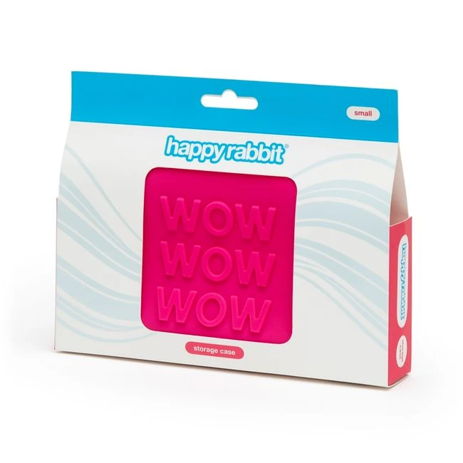 Happy Rabbit Wow Small Pink Silicone Zip Storage Bag - What Stands Out