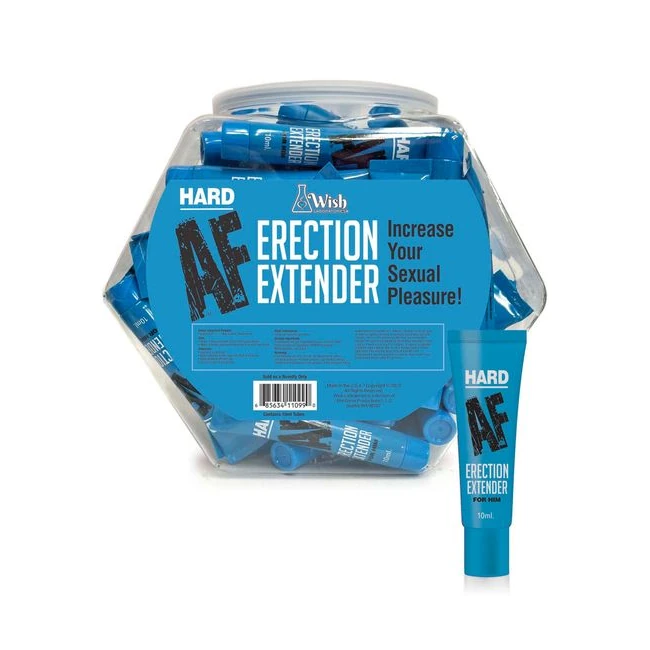 Hard Af Fishbowl 65 Pack Erection Extender 10ml by Little Genie | Male Q