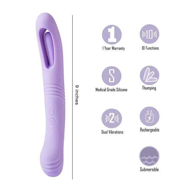 Harper 10 Function Dual Motor Thumping Vibe - Overview