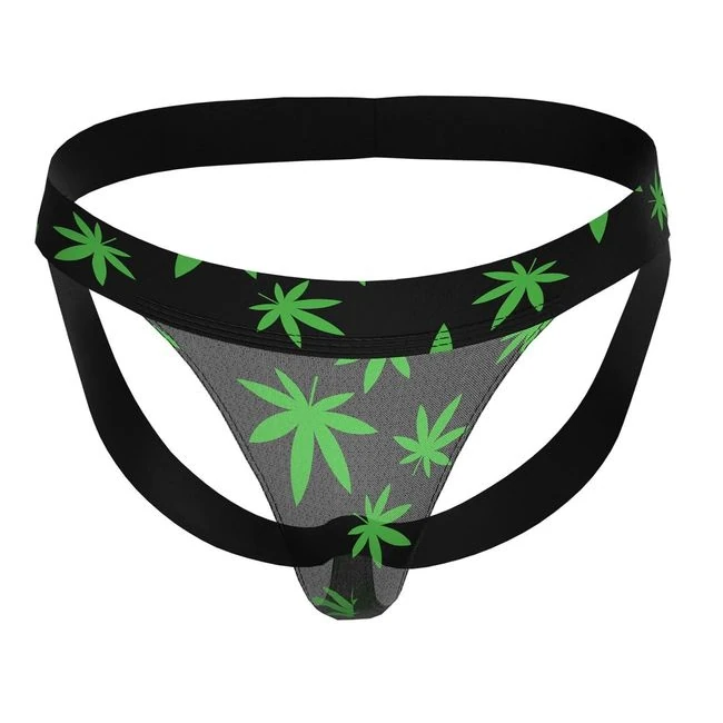 Hazy Dayz Jock Potleaf S/M - Two Size Ranges for a Lightweight Fit