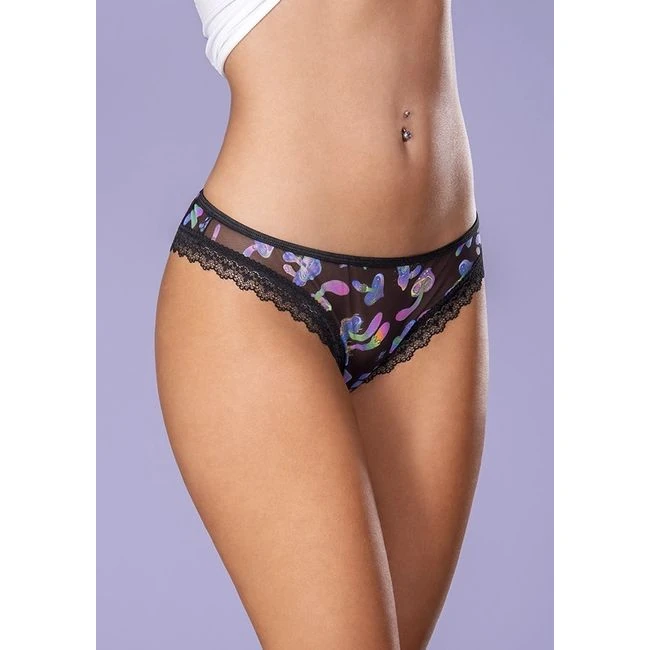 Hazy Dayz Panty W/ Open Back Mushroom - Fabric & Feel