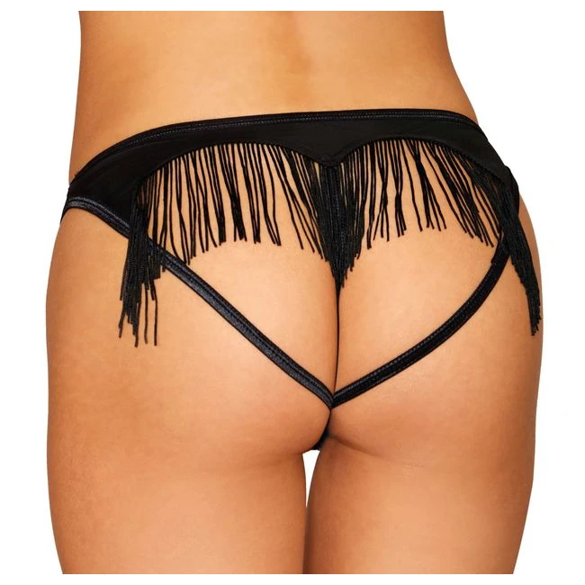 Heart Back Panty W/ Fringe - Fabric & Feel